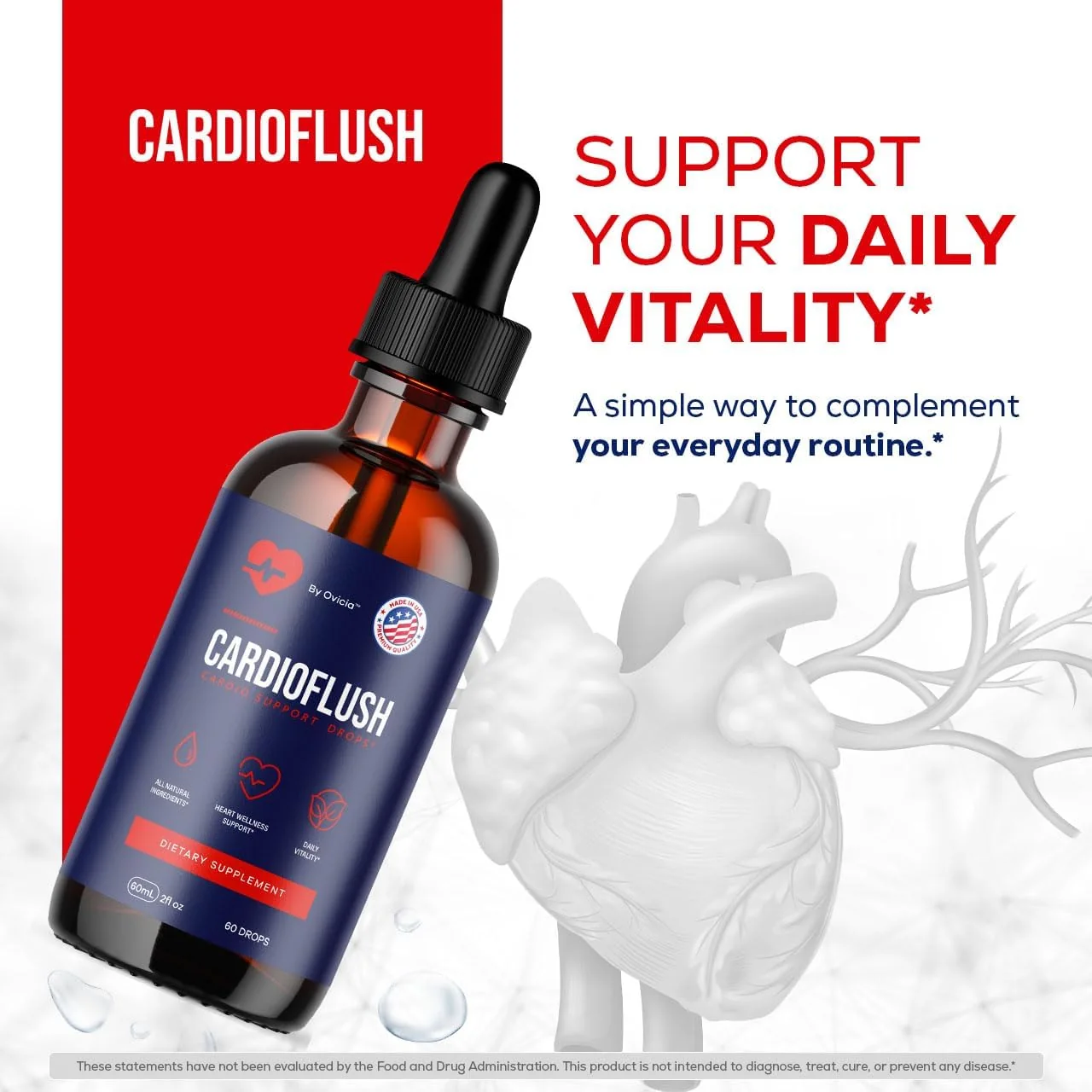 CardioFlush&reg; bottle on a dark slate counter