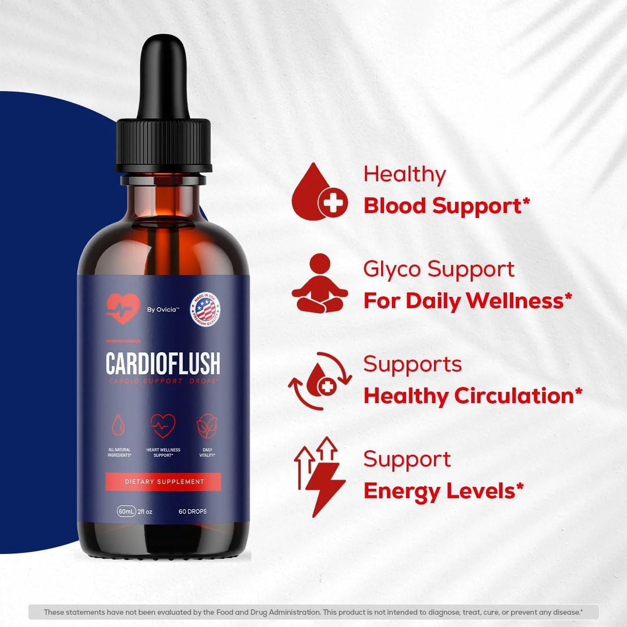 CardioFlush&reg; bottle lit from behind
